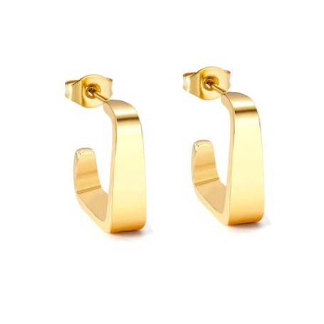 BC LABS PENDIENTES PLAIN GOLD