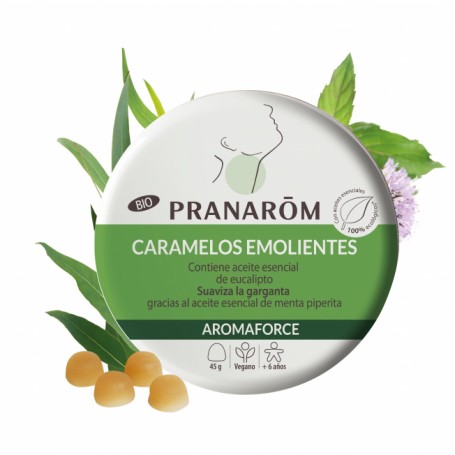 PRANAROM Caramelos emolientes - Menta/Eucalipto - 45 g